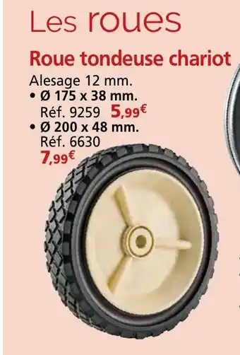 Provence Outillage Roue tondeuse chariot offre