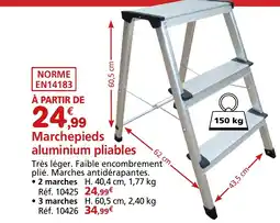 Provence Outillage Marchepieds aluminium pliables offre