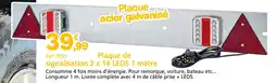 Provence Outillage Plaque de signalisation 2 x 14 leds 1 mètre offre