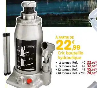 Provence Outillage Cric bouteille hydraulique offre