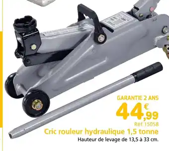 Provence Outillage Cric rouleur hydraulique 1,5 tonne offre