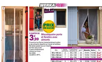 Provence Outillage WETKA PRO Moustiquaire porte et fenêtre avec aimants offre