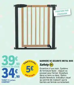 E.Leclerc Barriere de securite metal bois offre