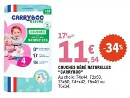 E.Leclerc Couches bébé naturelles carryboo offre