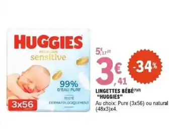 E.Leclerc Lingettes bébé huggies offre