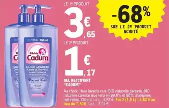 E.Leclerc Gel nettoyant cadum offre