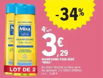 E.Leclerc Shampooing pour bébé mixa offre