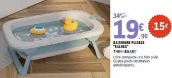 E.Leclerc Baignoire pliable balnea offre