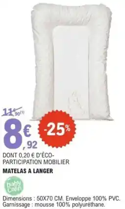 E.Leclerc Matelas a langer offre