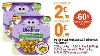 E.Leclerc Petit plat morceaux à dévorer blédina offre