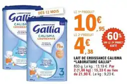 E.Leclerc Lait de croissance calisma laboratoire gallia offre