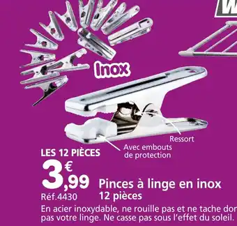 Provence Outillage WERKA PRO Pinces à linge en inox offre