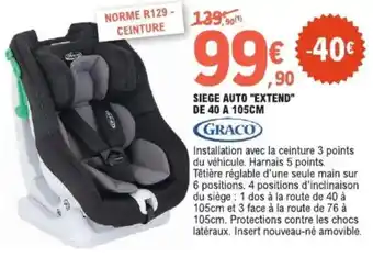 E.Leclerc Siege auto extend offre