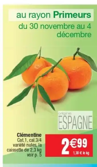 Cora x Carrefour Clèmentine offre