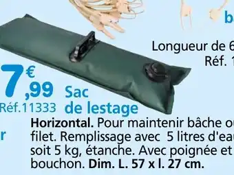 Provence Outillage Sac de lestage offre