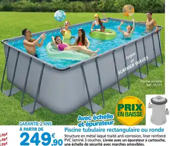 Provence Outillage Piscine tubulaire rectangulaire ou ronde offre