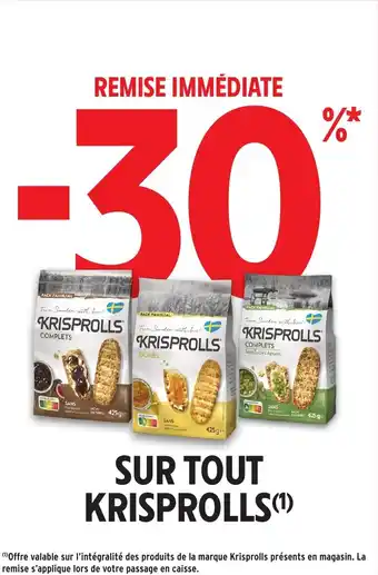 Intermarché Sur tout krisprolls offre