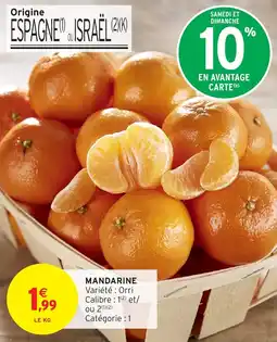 Intermarché Mandarine offre