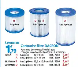 Provence Outillage Cartouche filtre dacron offre