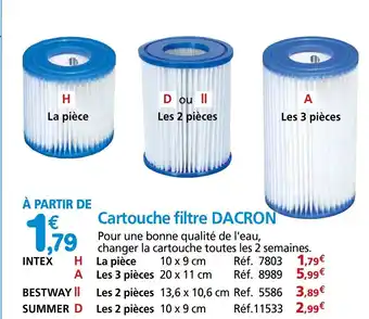 Provence Outillage Cartouche filtre dacron offre