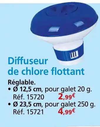 Provence Outillage Diffuseur de chlore flottant offre