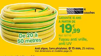 Provence Outillage WERKA PRO Tuyau anti vrille, anti UV offre