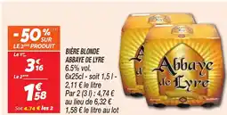 Netto ABBAYE DE LYRE Bière blonde offre