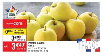 Cora x Carrefour Pomme Golden Cora offre