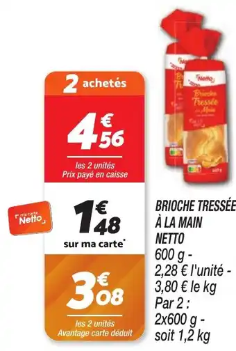 Netto NETTO Brioche tressée à la main offre