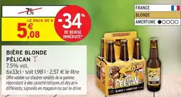 Intermarché Bière blonde pélican offre