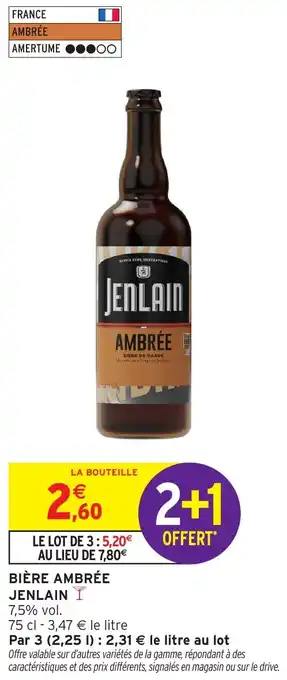 Intermarché Bière ambrée jenlain offre