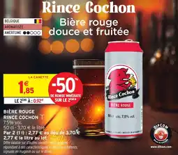 Intermarché Bière rouge rince cochon offre