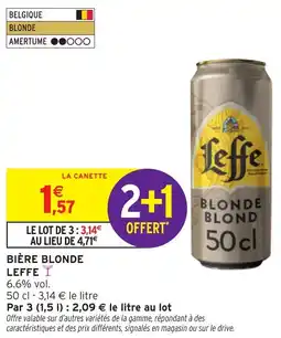 Intermarché Bière blonde leffe offre