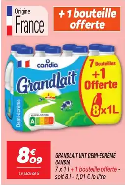 Netto CANDIA Grandlait uht demi-écrémé offre