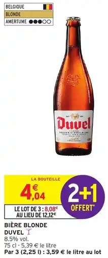 Intermarché Bière blonde duvel offre