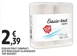 Intermarché Essuie-tout compact 3=9 rouleaux classiques top budget offre