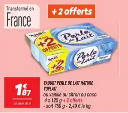 Netto YOPLAIT Yaourt perle de lait nature offre