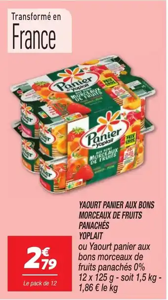 Netto YOPLAIT Yaourt panier aux bons morceaux de fruits panachés offre