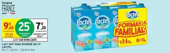 Intermarché Lait uht demi-écrémé bk ff lactel offre