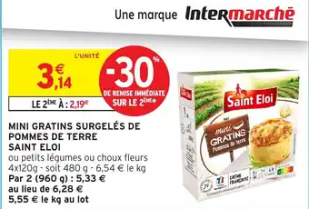 Intermarché Mini gratins surgelés de pommes de terre saint eloi offre