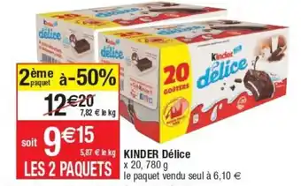 Cora x Carrefour Kinder Dèlice offre