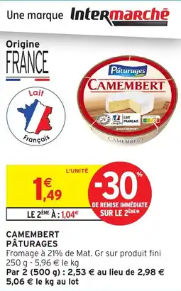 Intermarché Camembert pâturages offre