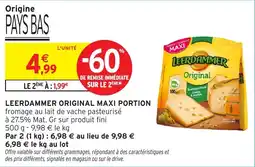 Intermarché Leerdammer original maxi portion offre