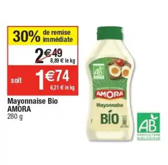 Cora x Carrefour Mayonnaise Bio Amora offre