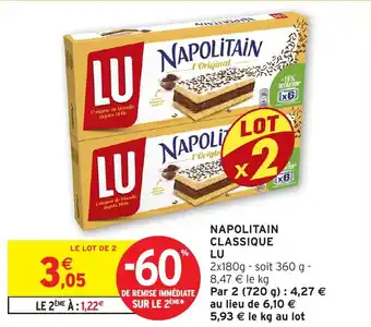 Intermarché Napolitain classique LU offre