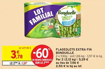 Intermarché Flageolets extra fin bonduelle offre