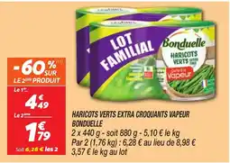 Netto BONDUELLE Haricots verts extra croquants vapeur offre