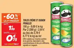 Netto PRINGLES Tuiles crème et oignon offre