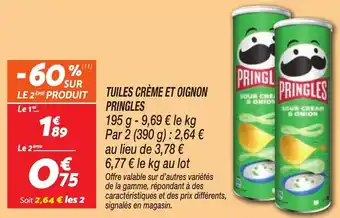 Netto PRINGLES Tuiles crème et oignon offre