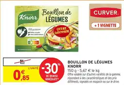 Intermarché Bouillon de légumes knorr offre